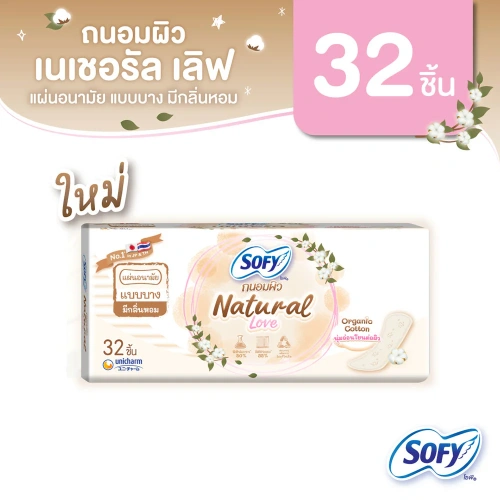 Sofy แผ่นอนามัย Natural Love Slim Scented 32pcs фото 2
