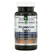 Amazing Nutrition, Оксид магния, 500 мг, 90 капсул Amazing Nutrition, Оксид магния, 500 мг, 90 капсул