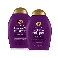 OGX Thick and Full Biotin Collagen Shampoo Volumising [385ml x 2pcs]