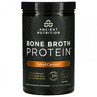 Dr. Axe / Ancient Nutrition, Bone Broth Protein, Salted Caramel, 1.18 lb (540 g)