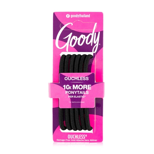 Goody Ouchless, 4mm Lagre Elastics Black [6pcs]