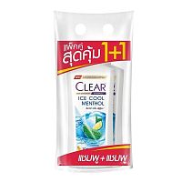 Clear Shampoo Anti-Dandruff Ice Cool Menthol 350 Ml.Twin Pack