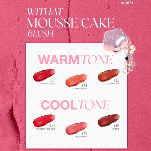 withat Mousse Cake Blush 5g фото 5