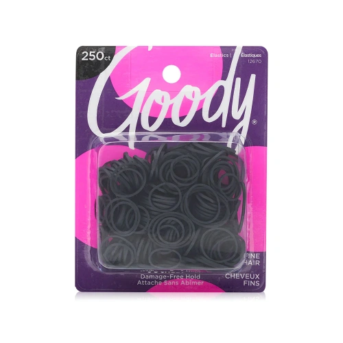Goody Womens Classics Rubberband Black [250pcs]