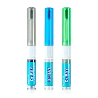 Dr.ray Portable Integrated D82 2 in 1 Toothpaste 10g + Toothbrush D82 [Random Colors]