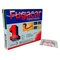 Антигельминтный препарат от паразитов широкого спектра Fugacar Janssen Fruit Punch, Таиланд