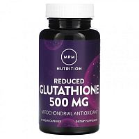 MRM Nutrition, С пониженным содержанием глутатиона, 500 мг, 60 веганских капсул