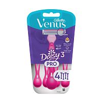 Gillette Venus Daisy 3 Pro Razor+Blades Pack 4'S