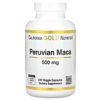 California Gold Nutrition, перуанская мака, 500 мг, 240 растительных капсул