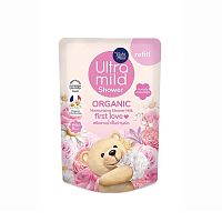Babi Mild Ultra Mild Organic Shower Milk First Love Refill 360 Ml.