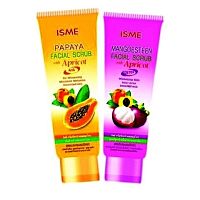 Скраб-крем для лица Папайя и Абрикос Isme Papaya Facial Scrub with Apricot, 100 мл. Таиланд Мангостин и Абрикос