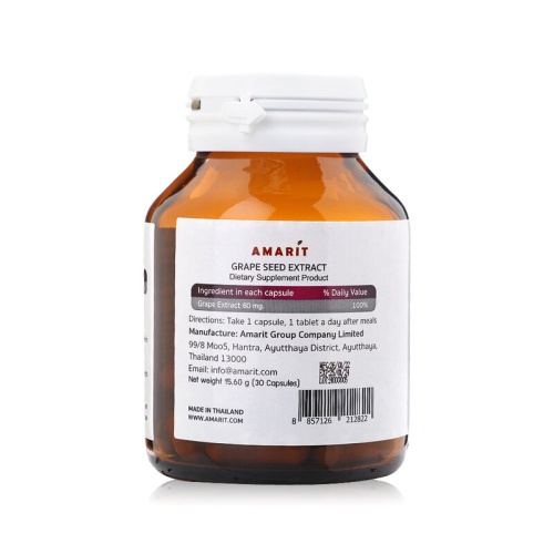 AMARIT Grape Seed Extract 30 Capsules фото 3 AMARIT Grape Seed Extract 30 Capsules фото 3