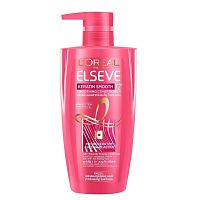 L'Oreal Paris Elseve Conditioner Keratin Smooth 72H Perfecting 410 Ml. สำหรับผมชี้ฟู