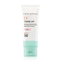 Cute Press Tone Up Zero Oil & Acne Physical Sunscreen SPF50+ PA++++ 30ml