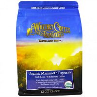 Mt. Whitney Coffee Roasters, Organic Mammoth Espresso, кофе из цельных зерен, темная обжарка, 340 г (12 унций)