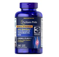Препарат для суставов, связок и костей Double Strength Glucosamine Chondroitin MSM Puritan's Pride США