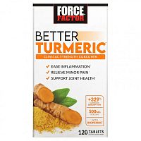 Force Factor, Better Turmeric, 120 таблеток