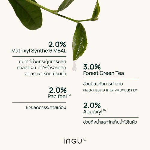 INGU Skin Green Tea Retinol Repair Shot 40ml фото 3