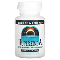 Source Naturals, гуперзин А, 200 мкг, 120 таблеток