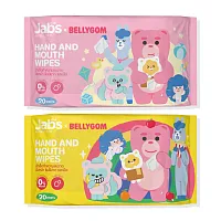 Jabs x Bellygom Hand And Mouth Wipes 20 Sheets [Random Color]