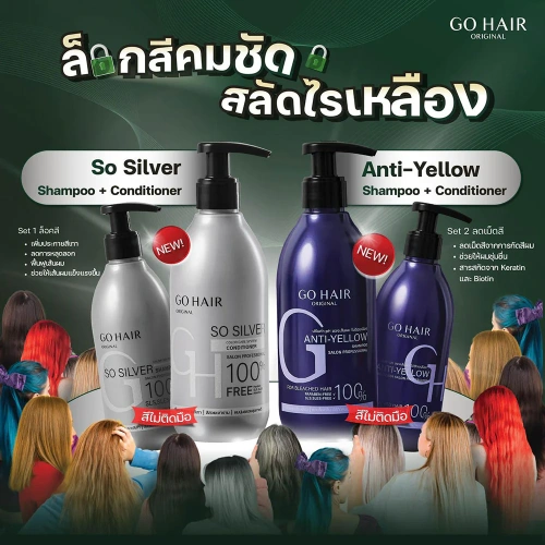 GO HAIR Anti-Yellow Shampoo 200ml фото 2