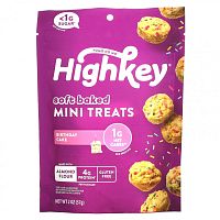 HighKey, Soft Baked Mini Treats, праздничный торт, 57 г (2 унции)