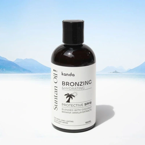 Kanda Suntan Oil Protective SPF8 180ml фото 2 Kanda Suntan Oil Protective SPF8 180ml фото 2