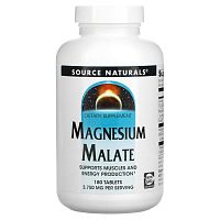 Source Naturals, малат магния, 3750 мг, 180 таблеток Source Naturals, малат магния, 3750 мг, 180 таблеток