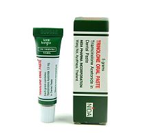 Мазь для полости рта от стоматитов и воспалений Nida Trinolone Oral Paste, 5 гр. Таиланд