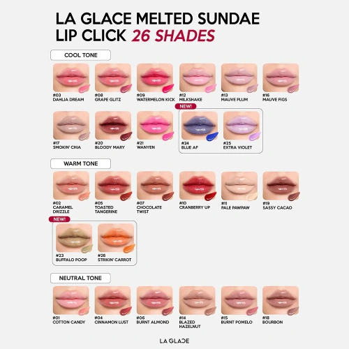 LA GLACE Melted Sundae Lip Click 2g фото 4