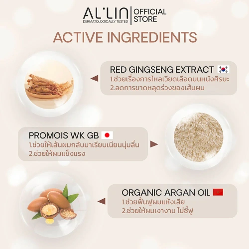 Al'lin Anti Hair Loss Shampoo 200ml фото 3