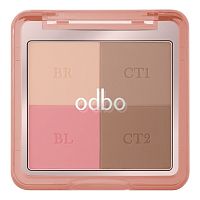 Odbo Glam & Shade Multi Palette Blush 01