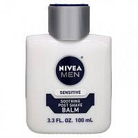 Nivea, Заживляющий бальзам после бритья для мужчин, для чувствительной кожи, 100 мл (3,3 жидк. унции)