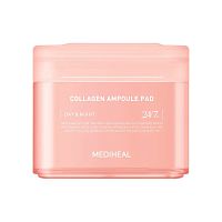 Mediheal Collagen Ampoule Pad 100'S แผ่นบำรุงผิวหน้า กระชับผิวหย่อนคล้อย ลดริ้วรอย