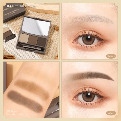 Mei Linda 3D Brow Powder Palette фото 4