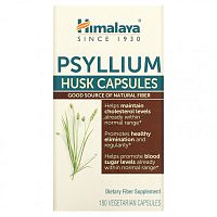 Himalaya, Капсулы из шелухи семян подорожника, 180 вегетарианских капсул