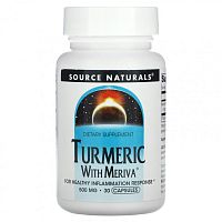 Source Naturals, Куркума с меривой, 500 мг, 30 капсул