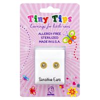 Studex Tiny Tips Earrings For Sensitive Ear Gold Plated 3mm Cubic Zirconia