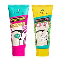 Nakiz Set 2 Item Lively Butt 100ml + Nakiz Lively Scrub 100g