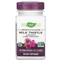 Nature's Way, расторопша, стандартизованный экстракт, 120 веганских капсул