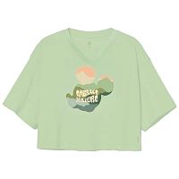 GQ Disney Embrace Mickey V-Crop Green Size XL