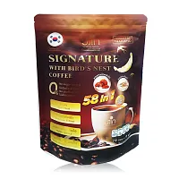 Ujin Signature With Bird's Nest Coffee Instant Coffee Mix Powder [15g x 10 Sachets]