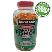 Kirkland Signature Wild Alaskan Fish Oil Омега-3 1400 мг – Рыбий жир из лосося Аляски, 230 капсул