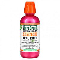 TheraBreath, Healthy Smile, ополаскиватель для полости рта, мята с блеском, 473 мл (16 жидк. Унций)