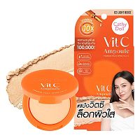 Cathy Doll Vit C Ampoule Powder Pact SPF50 PA+++ 6g. 02 Light Beige