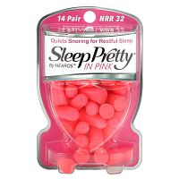 Hearos, 'Спи прелестно', беруши, розовые, 14 пар