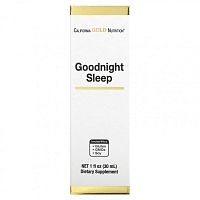 California Gold Nutrition, Goodnight Sleep, средство для спокойного сна, 30 мл (1 жидк. унция)