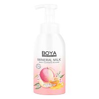 Boya Mineral Milk Body Cleansing Mousse Peach  Honey 500 Ml.