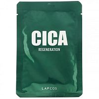 Lapcos, тканевая маска с готу кола, восстанавливающая, 1 шт., 30 мл (1,01 жидк. унции)