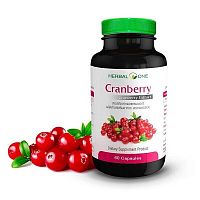 Капсулы противовоспалительного действия с экстрактом Клюквы Cranberry Extract Capsule Herbal One, Таиланд
